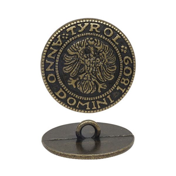 Пуговицы на ножке 20 мм, латунь 