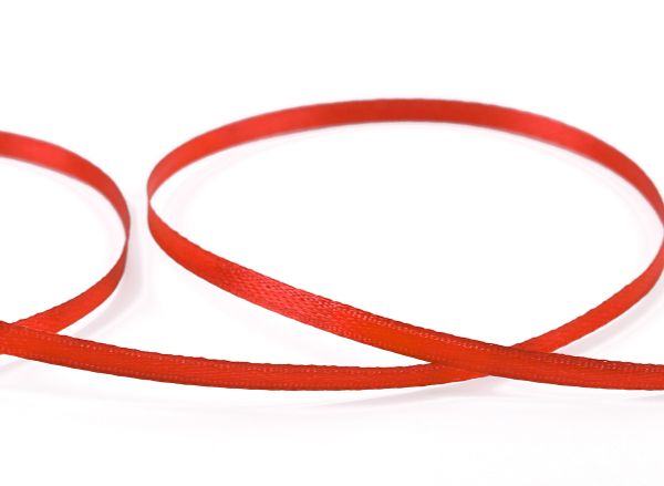 Лента атласная 2-сторонняя 3.0 мм / 91.4±2 метра, 111 красный, Gamma AL-3P