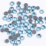 Стразы клеевые стекло 2.7 мм, 360 шт, SS10 №08 голубой (Aquamarine), Zlatka ZRTG-1072