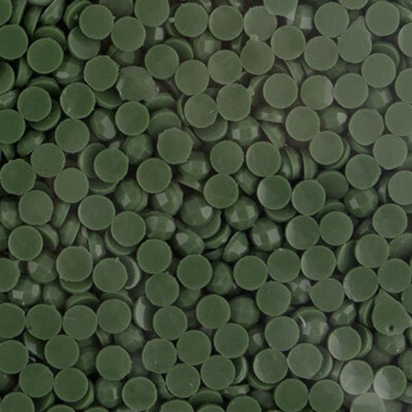 Стразы неклеевые акрил 2.5 мм, 100 г (10х10 г), /РП/, №3167 т.серо-зеленый, Zlatka OZM