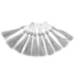 Кисти шторные 120.0 мм, метанит, серебро, 5 шт