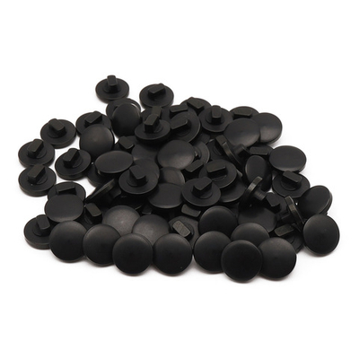 Пуговицы на ножке 16L (10мм), пластик (Black (черный)), NE68, 72 шт