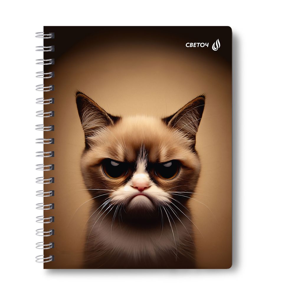 Тетрадь ученическая общая с двойной обложкой, A5 96 л. на гребне 65 г/м², белизна 100 %, 4 шт, клетка, 01210 МИКС - Супер - ассорти, Светоч Т118