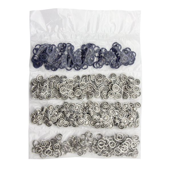 Кнопка рубашечная (джерси) открытая ⌀9.5 мм, ≈144 шт, МЕТАЛЛ, эмаль, 569 т.синий матовый, NEW STAR