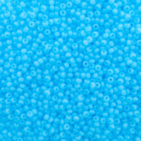 Бисер Preciosa 10/0 (2.3 мм), 500 г, алебастр окрашенный, круг.отв., (02134) 331-19001/10/0