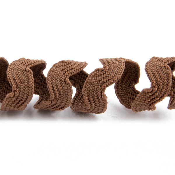 Тесьма отделочная зигзаг 5 мм / 20 метров, рис. 6892 св.коричневый, Blitz С3582Г17