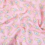 Ткань для пэчворка Peppy Молочные сны фланель, рулон 112 см / 5 метров, МС-02 розовый, Peppy