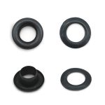 Люверсы металл ⌀_5.0 мм (внутр.), черный, 100 шт, BIG