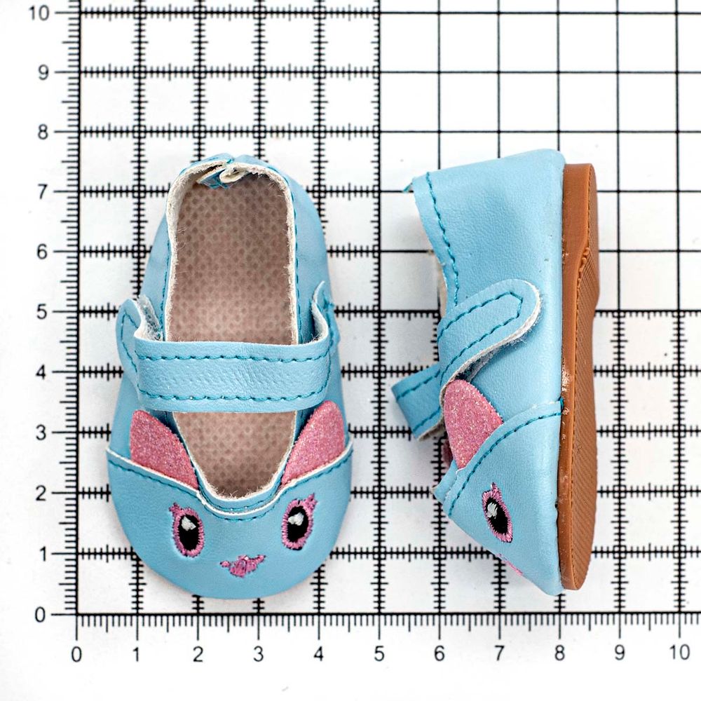 Туфельки Кошечки 7,5х4,5х3см, пара (голубой), DSS8263