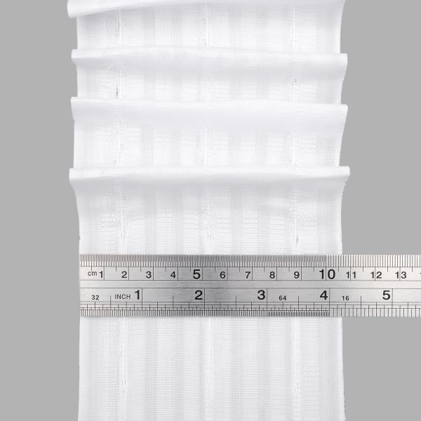 Лента (тесьма) шторная: сборка параллельная (1:2.5) 100 мм / 50 метров