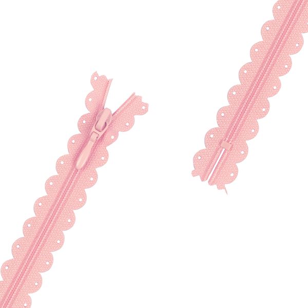 Молния спираль (витая) Т3 (3 мм) 1 зам., н/раз., 20 см, 149 нежно-розовый, DKM Gamma, 5 шт