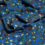 Штапель 110 г/м², шир.145 см, цв.с9 синий, 25м /TOS/