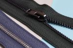 Молния металл Т8 (8 мм) 2 зам., разъем., 65 см, черн.никель, 002 черный, ZIP 8B-2 Gamma, 10 шт