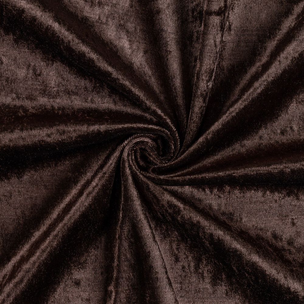 Плюш (ткань) 00 Peppy PCVL, 250±5 г/м², 150±2 см / 5 метров, винтажный, 08 т.коричневый