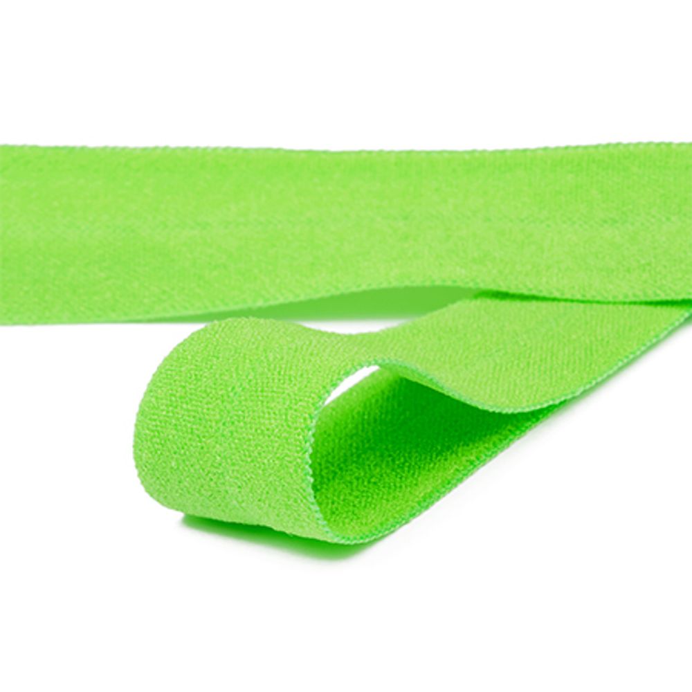 Резинка бельевая (окантовочная) матовая 15 мм / 50 метров, F238 ярк.зеленый