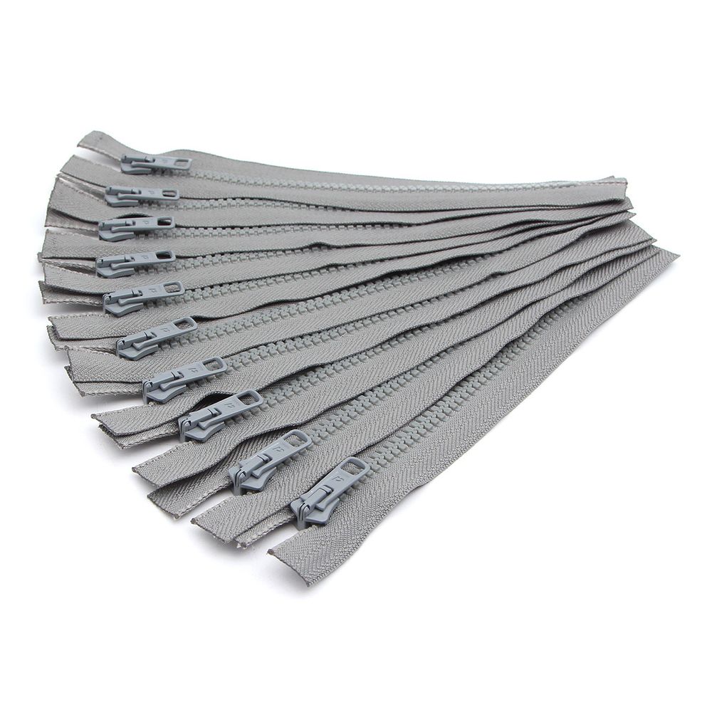 Молния трактор Arta Т6 (6 мм) 1 зам., н/раз., 18 см, цв. 074 серый, уп.10 шт