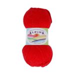 Пряжа Alpina Holly / уп.10 мот. по 50г, 200м, 007 красный