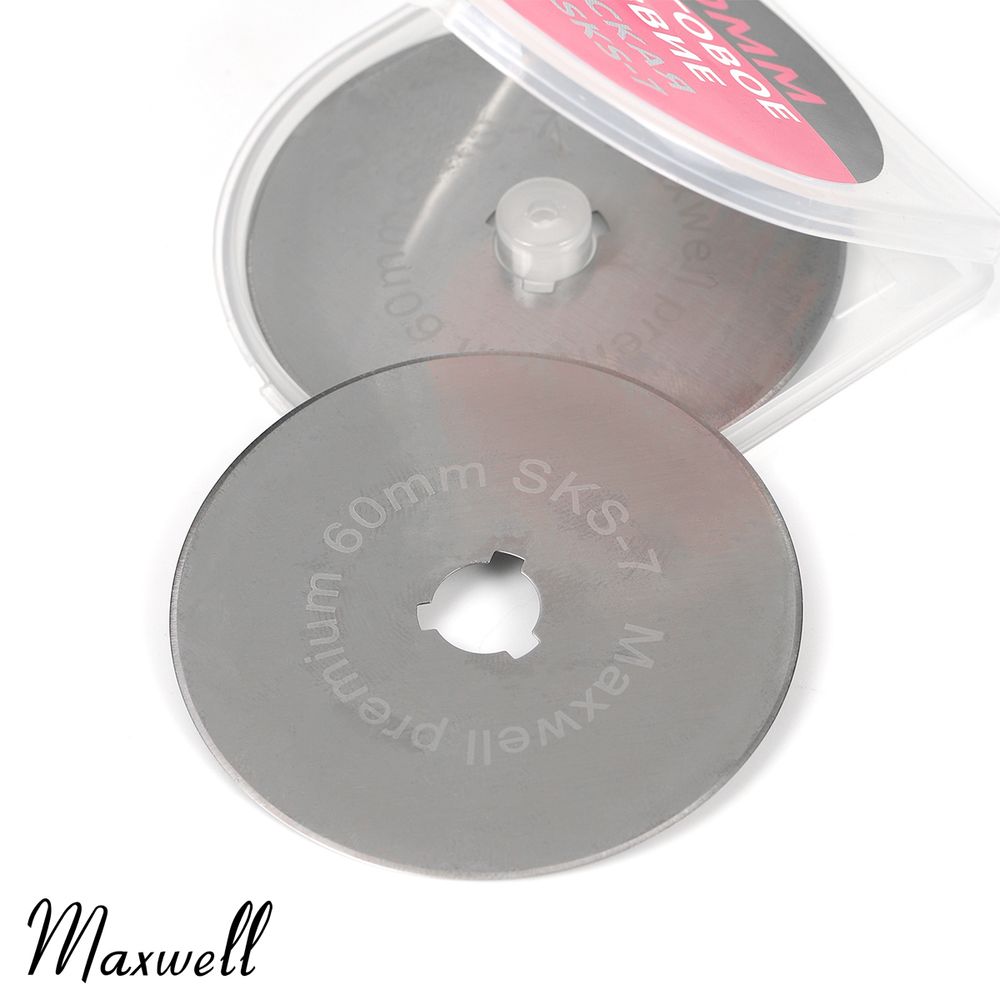 Лезвие для роликового раскройного ножа d60мм Maxwell premium RB-60, 2 шт
