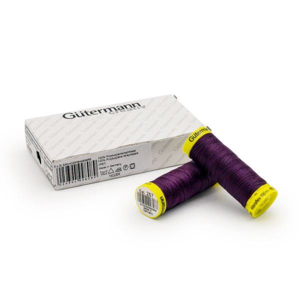 Нитки для трикотажа Gutermann Maraflex, 150м, 257 пыльно-фиолетовый, 5 катушек