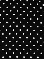 Штапель в горошек 90 г/м², 145 см / 2 метра, TBY.Vidt.01 цв.черный