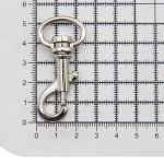 Карабин металл 19.0 мм (53х24 мм), никель, 10 шт