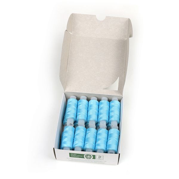 Нитки армированные ПНК им.Кирова 45ЛЛ, бытовые, 200 м / 20 кат., 2502 бл.голубой