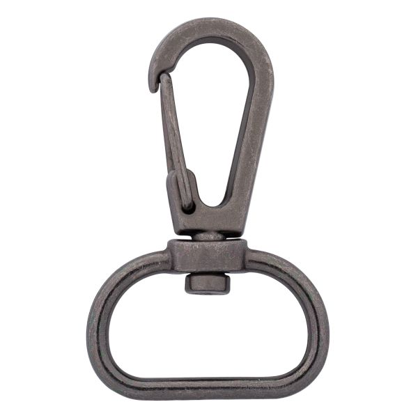 Карабин металл 20.0 мм (41х26 мм), цв.чер.никель, 20 шт