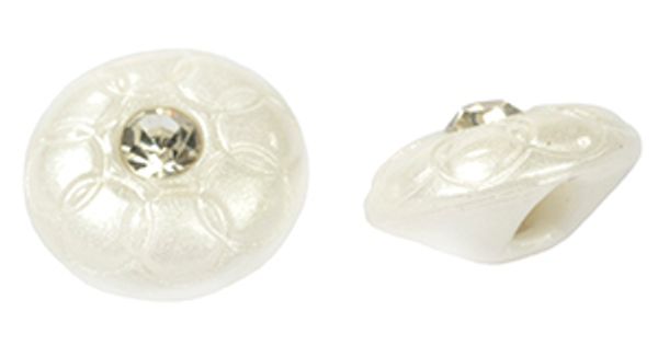 Пуговицы на ножке пластик QYA29 цв.белый 18L-11мм, 50 шт