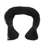 Шнур кожа искусственная ⌀2.5 мм / 100 метров, матовый, черный