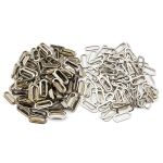 Люверсы металл овальные 24х8 (внутр.), 28х12 (внешн.), металл (≈100 шт) New Star, никель