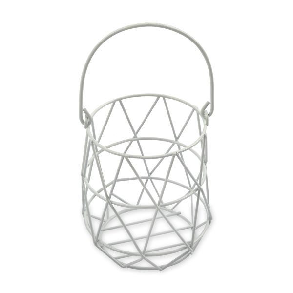 Миниатюра кукольная: Корзина металл, Blumentag MET-084