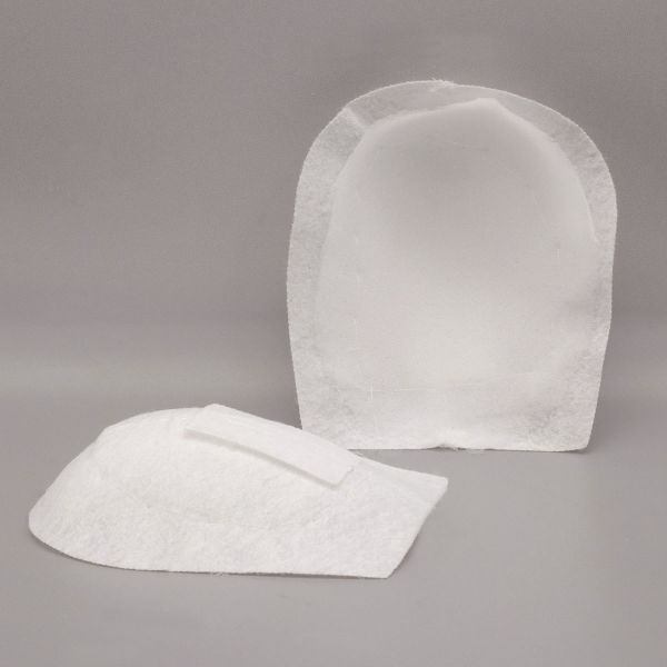 Плечевые накладки (подплечники) реглан сшивные 170х200х13 мм, белый, 50 пар