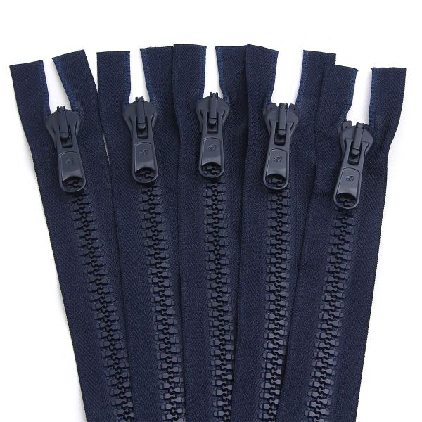 Молния трактор Arta Т8 (8 мм) 2 зам., разъем., 75 см, цв. 044 т.синий, уп.5 шт