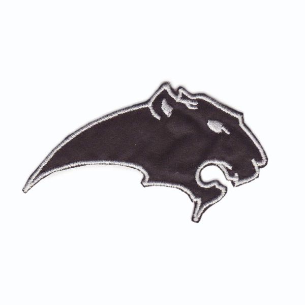 Термоаппликация Пантера, черно-белый, 91х51мм 10 шт, 901