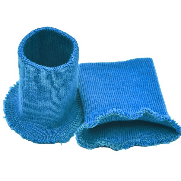 Манжеты трикотажные 8.0х9.5 см, 1 пара, средней плотности 14 кл, 1х1, в-54 арктика, синий