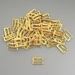 Крючки для бюстгальтера металл 12.0 мм, 50 шт, золото, Globus