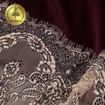 Кружево шантильи (реснички) 230 мм, цв.экрю, уп. 3 м, Kruzhevo