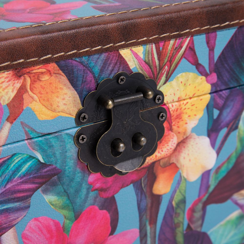 Шкатулка декоративная сундучок 35х21х19 см, 018 Красота орхидей, Gamma DBK-03