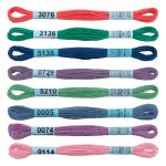 Мулине Gamma 100% хлопок, цв.crystal, 8 мотков по 8 метров