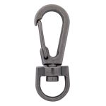 Карабин металл 10.0 мм (13х37 мм), цв.чер.никель, 20 шт