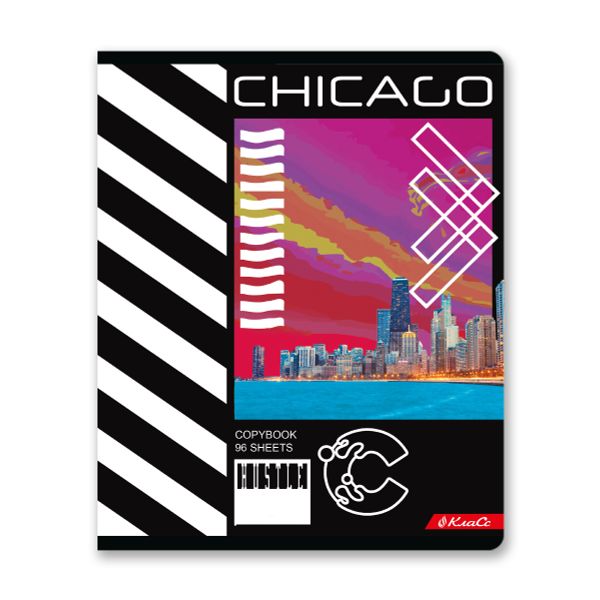 Тетрадь ученическая общая, выборочный лак A5+ 96 л. на скобе 65 г/м², белизна 100%, 5 шт, линия в термоусадочной пленке, 000343 Драйв, Светоч 96ТСК5_4_3_2