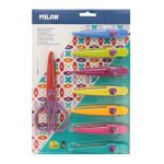 Набор фигурных ножниц ZIGZAG 160мм с 7 сменными насадками-лезвиями 160 мм, 14930908, Milan