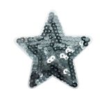 Термоаппликация Звезда с пайетк. серебр. 1шт, Prym