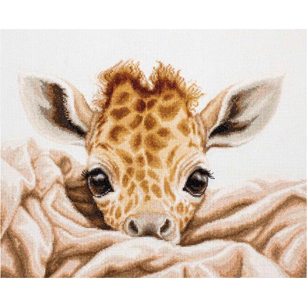 Набор для вышивания нитками Luca-S B2425, The Baby Giraffe, 35х25см