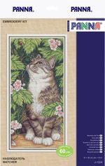 Набор для вышивания нитками Panna, Наблюдатель, 17х35 см