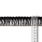 Бахрома отделочная 35.0 мм / 16 метров, 115 черный, Gamma А-06