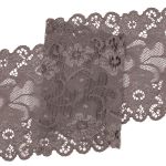 Кружево бельевое эластичное 150 мм / 3.4 метра, цвет шиншилла