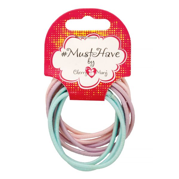 Набор резинок для волос 5х9 шт, №02, Cherry Mary T/R6211
