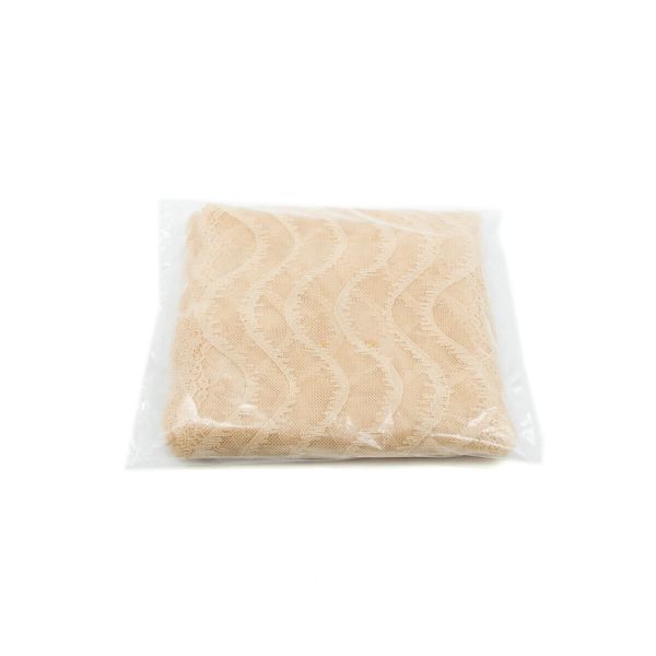 Кружево бельевое эластичное 205 мм / 10 м, бежевый