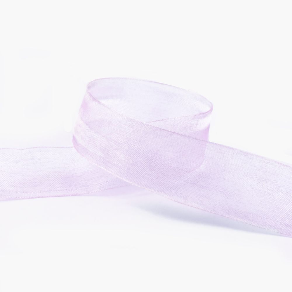 Лента капроновая (органза) 25.0 мм / 22.8±1 метра, 056 бл.сиреневый, Blitz OR-25